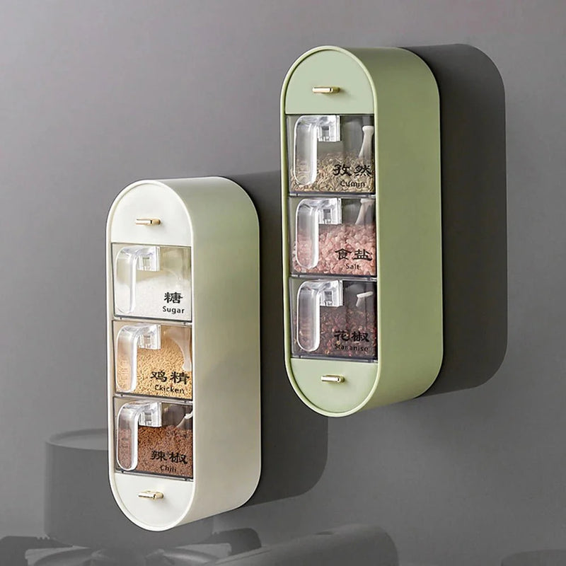 Compre 1 e Leve 2 - Porta-Tempero de Parede com 5 Compartimentos