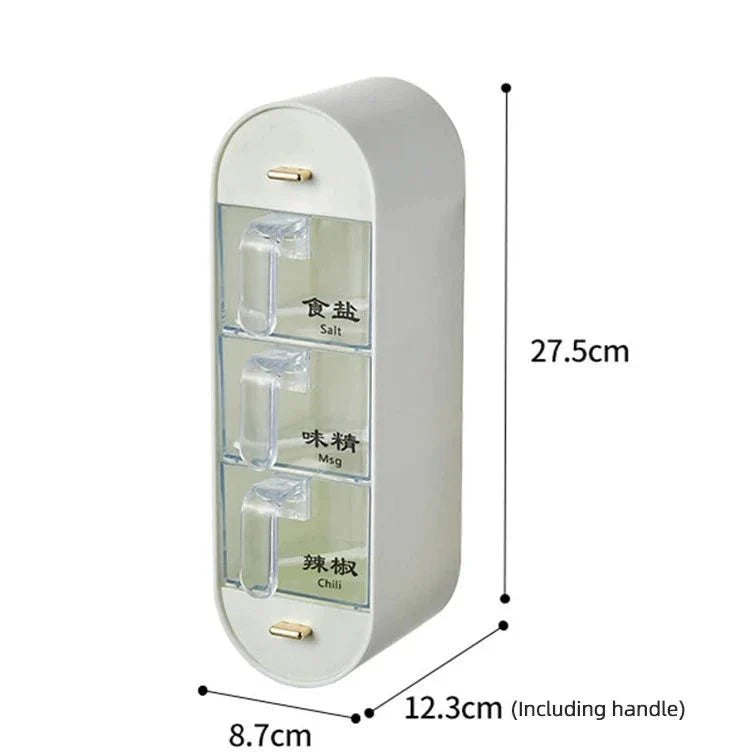 Compre 1 e Leve 2 - Porta-Tempero de Parede com 5 Compartimentos