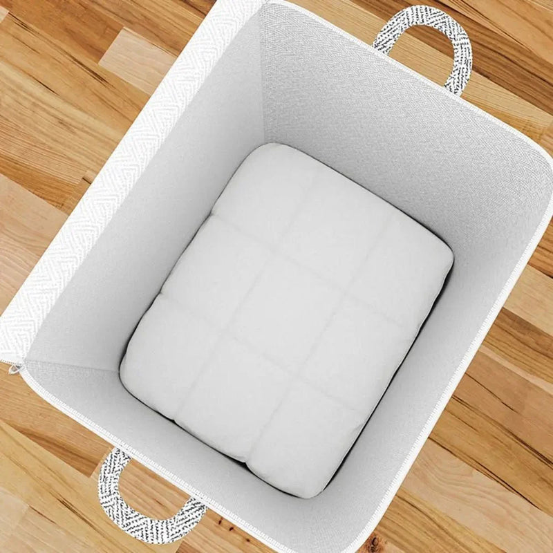Kit com 3 Sacos organizadores em TNT para Edredons com Tampa, Zíper e Dobrável À prova de Poeira