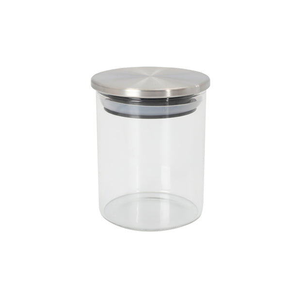 POTE VIDRO COM TAMPA INOX - 250 ML